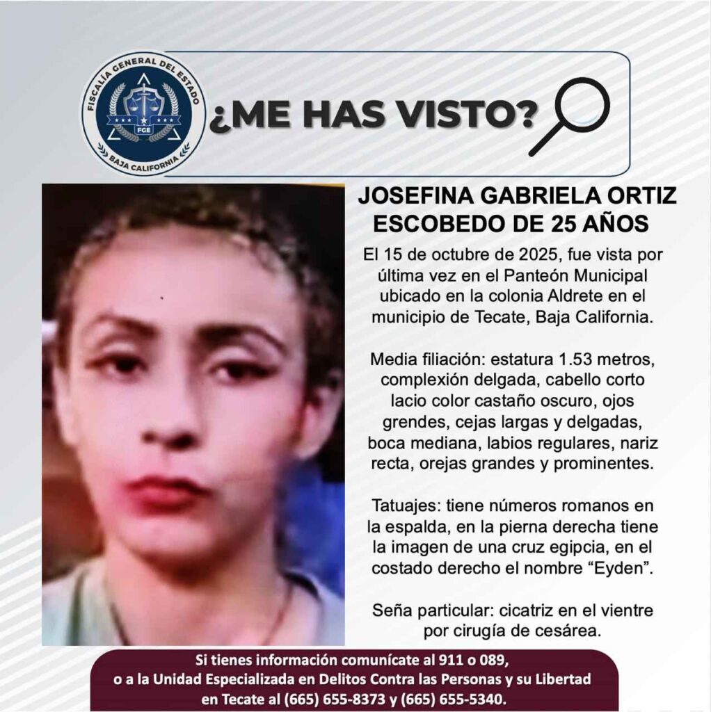 Pesquisa de Josefina Gabriela Ortiz Escobedo de 25 años