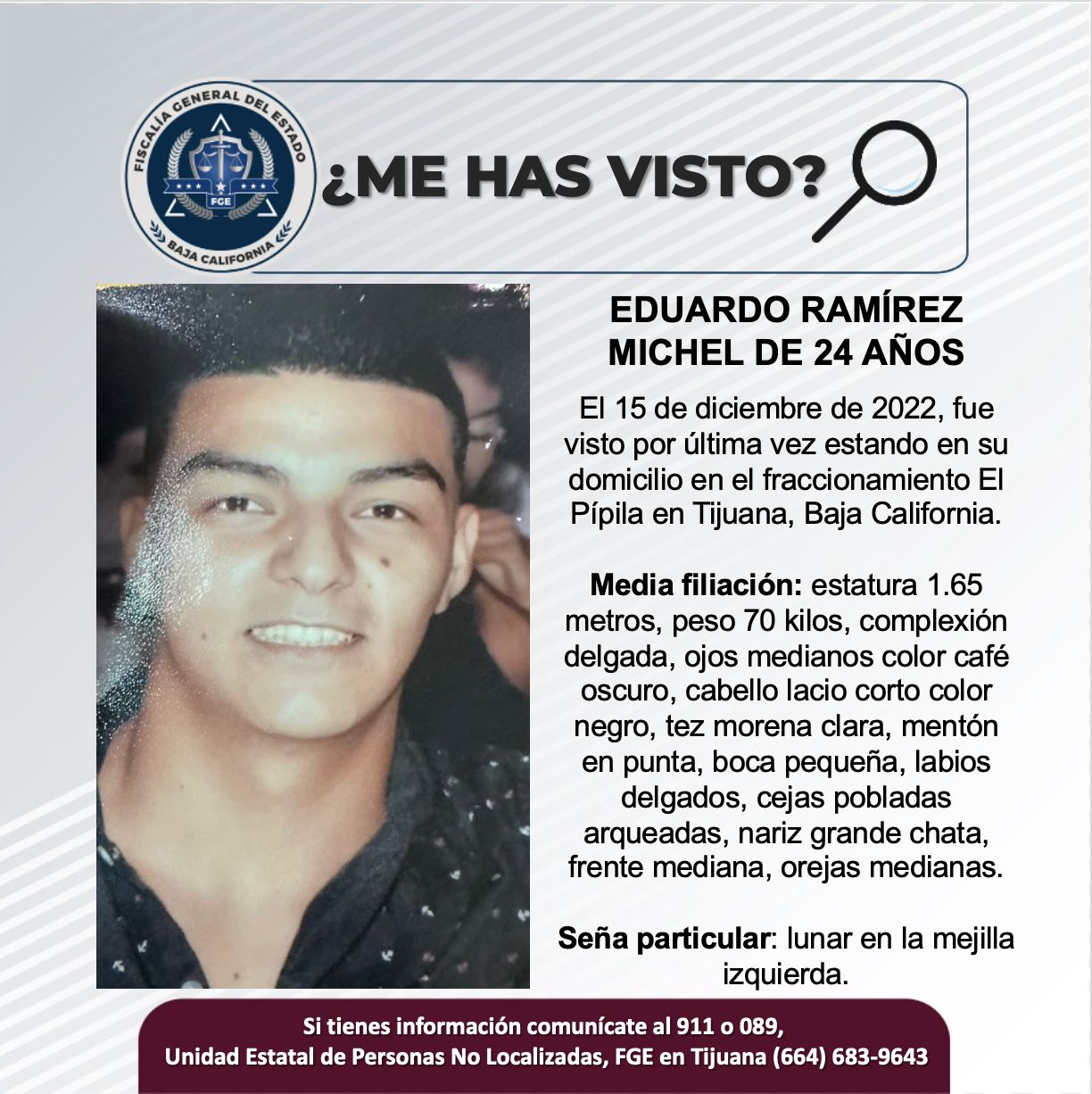 Pesquisa de Eduardo Ramírez Michel de 24 años