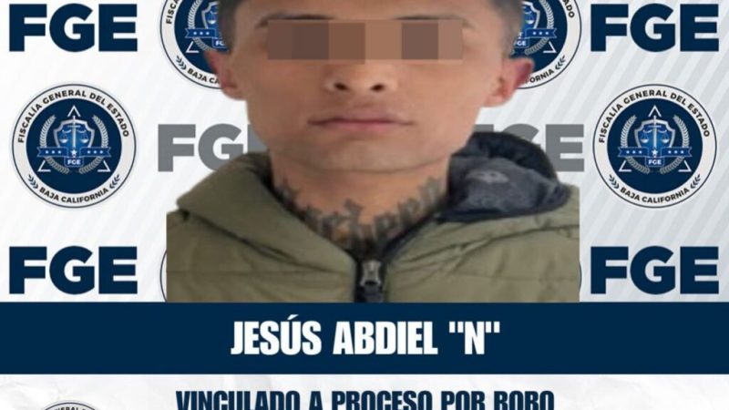 Vinculan a proceso a imputado por robo calificado con violencia en Tijuana