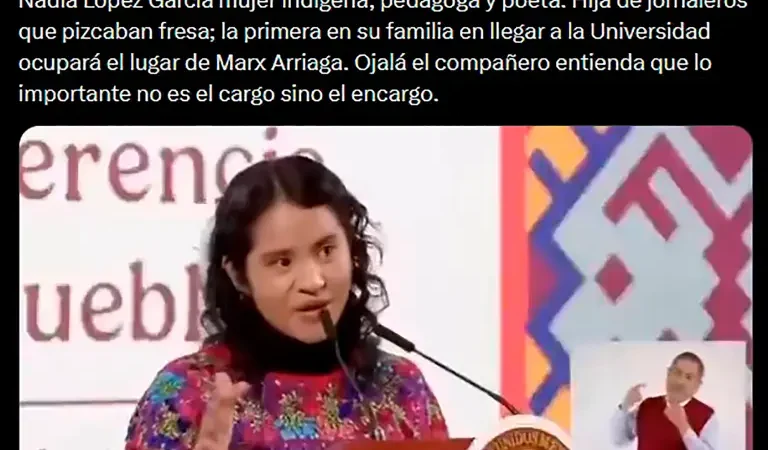 Expresan beneplácito por nombramiento de Nadia López García en la SEP