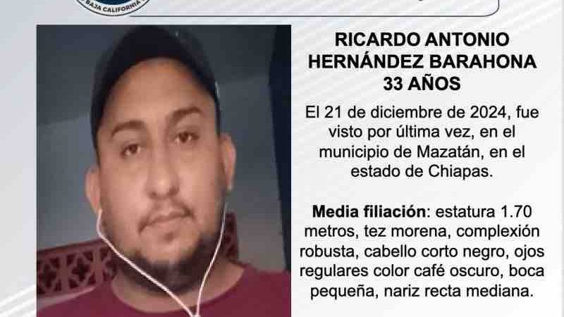 Pesquisa de Ricardo Antonio Hernández Barahona de 33 años