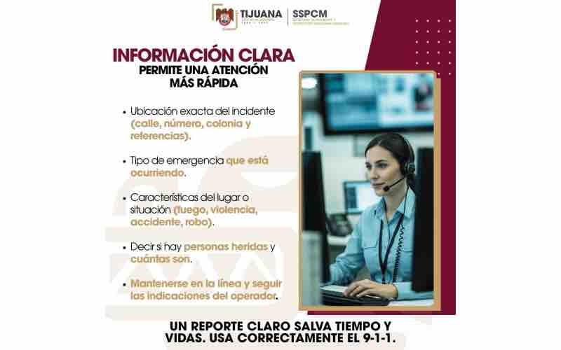Destaca SSPCM la importancia de un reporte claro para una respuesta rápida