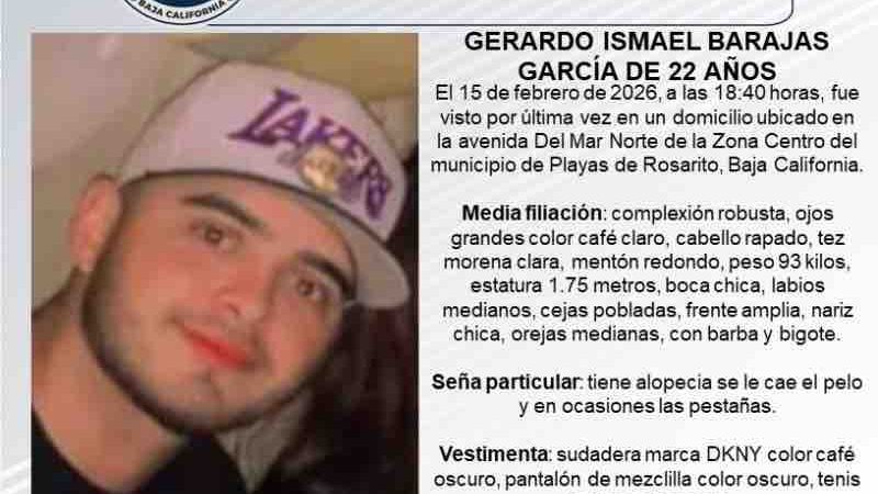 Pesquisa de Gerardo Ismael Barajas García de 22 años