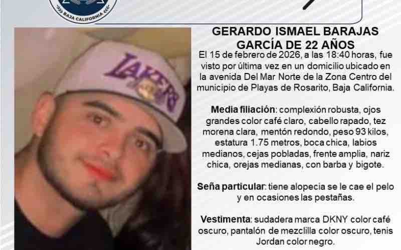 Pesquisa de Gerardo Ismael Barajas García de 22 años