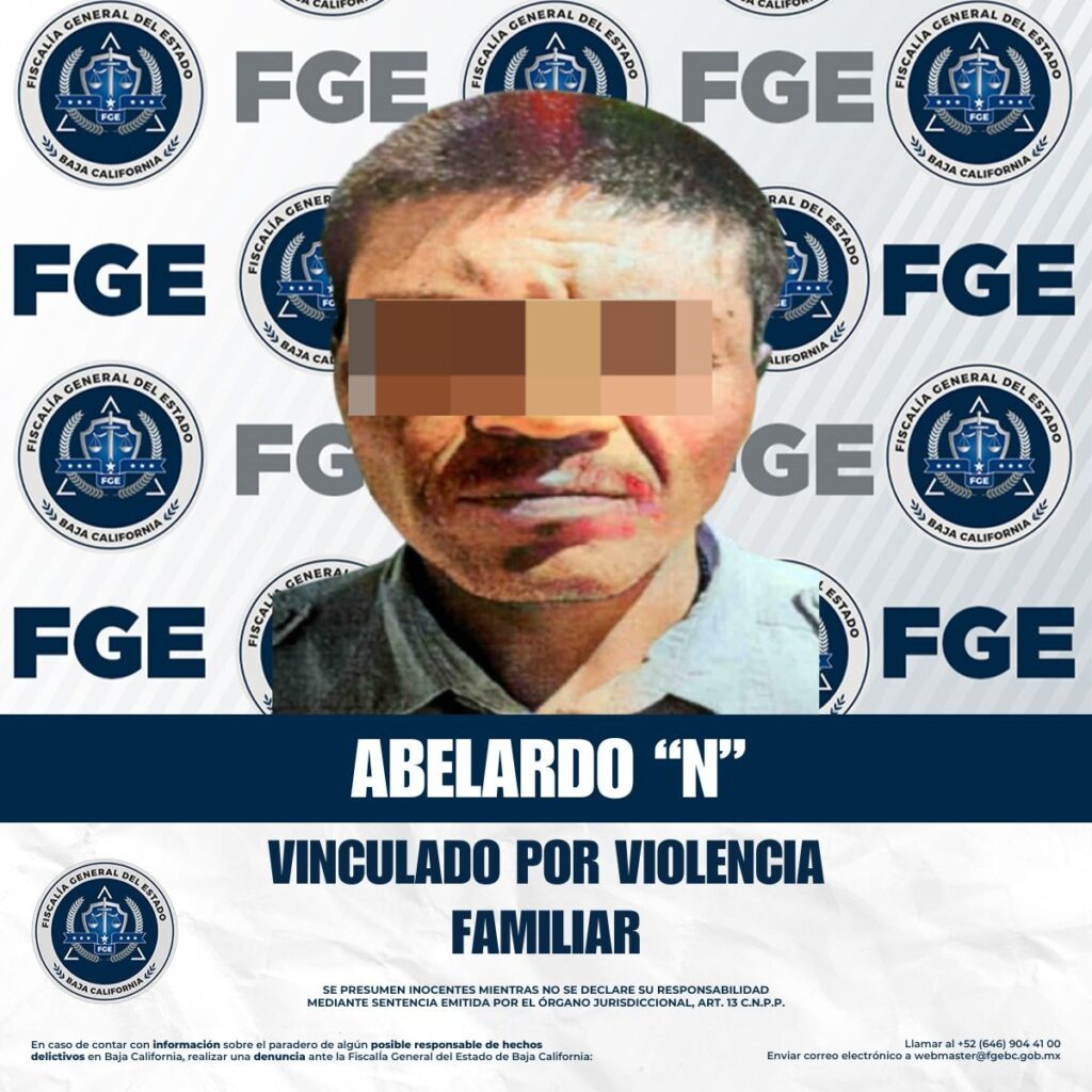 Vinculan a proceso a imputado por violencia familiar en Tecate