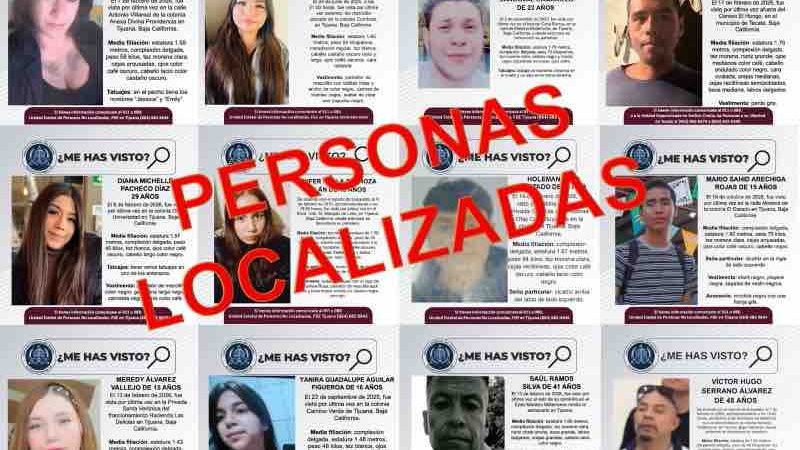 Fiscalía General del Estado localiza a 12 personas reportadas como desaparecidas
