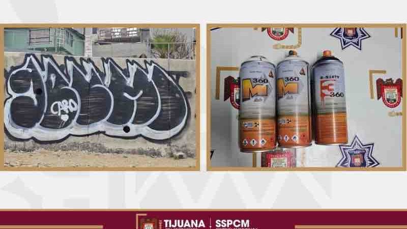 Asegura Policía Municipal a persona por daños a bienes públicos en Playas de Tijuana