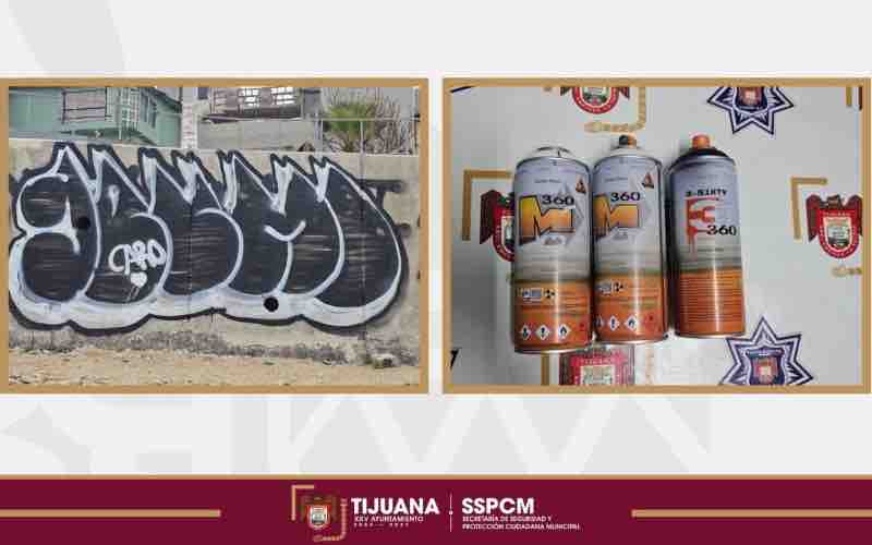 Asegura Policía Municipal a persona por daños a bienes públicos en Playas de Tijuana