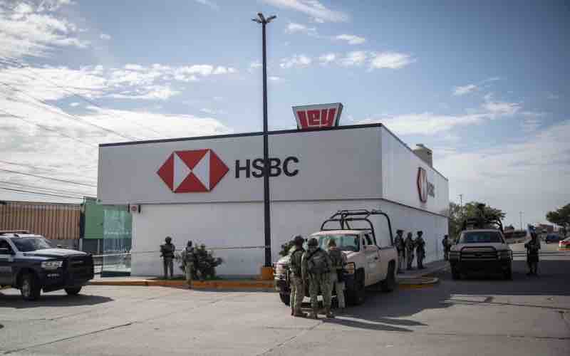 Asaltan sucursal de HSBC en el bulevar Casa Blanca