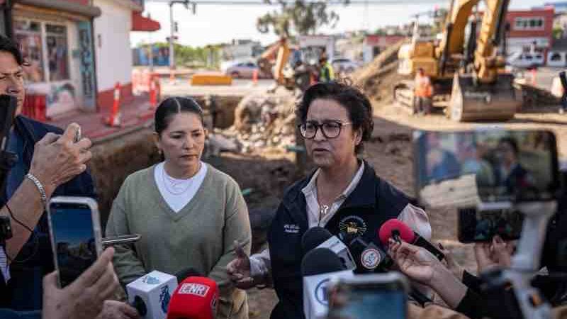 Socavón en Rosarito expone riesgos del uso de alcantarillas por personas en situación de calle