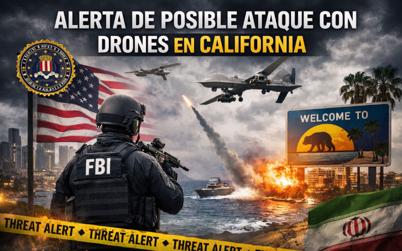 Posible Amenaza de Ataque con Drones en California Alerta el FBI