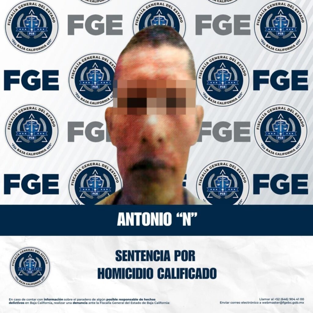 Sentencia condenatoria de 21 años de prisión por homicidio en Tijuana