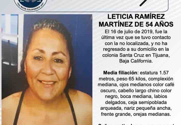 Pesquisa de Leticia Ramírez Martínez de 54 años