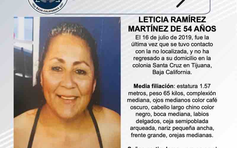 Pesquisa de Leticia Ramírez Martínez de 54 años