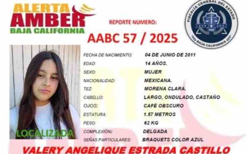 Se solicita la colaboración de la ciudadanía en localizar a Valery Angelique Estrada Castillo