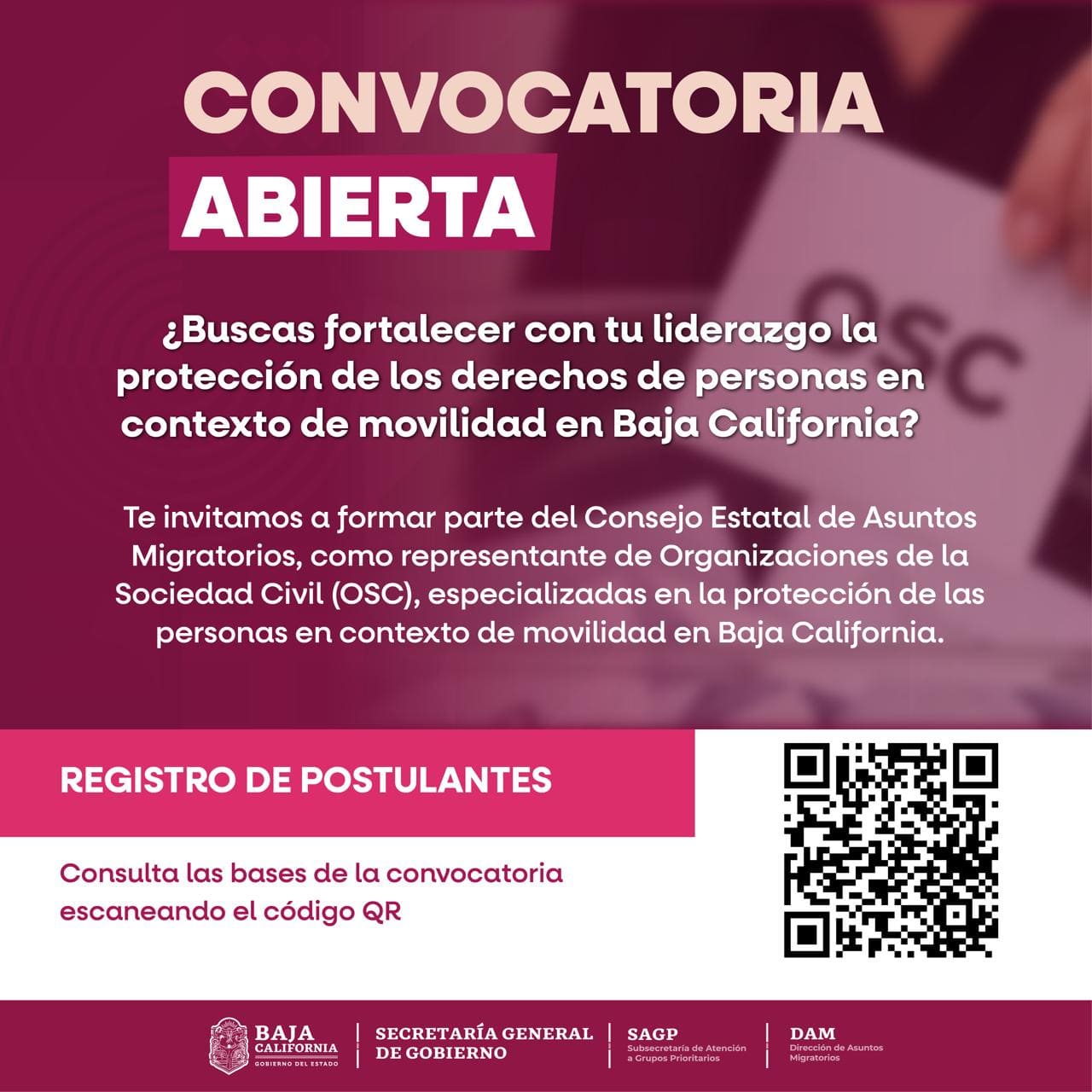 Hace un llamado Secretaría General de Gobierno a Integrar el Consejo Estatal de Asuntos Migratorios