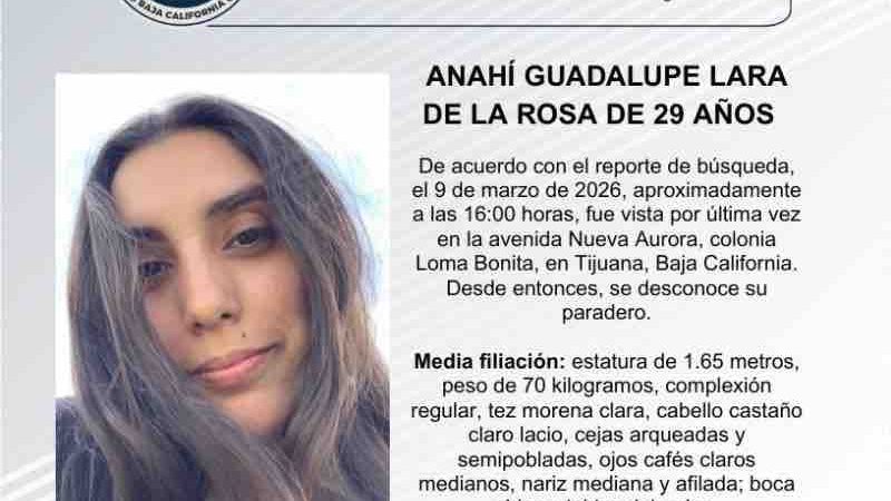 Pesquisa de Anahí Guadalupe Lara de la Rosa de 29 años de edad