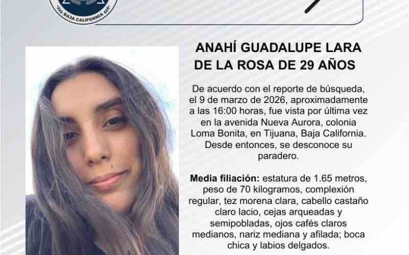 Pesquisa de Anahí Guadalupe Lara de la Rosa de 29 años de edad