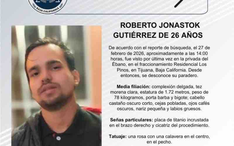Pesquisa de Roberto Jonastok Gutiérrez de 26 años de edad