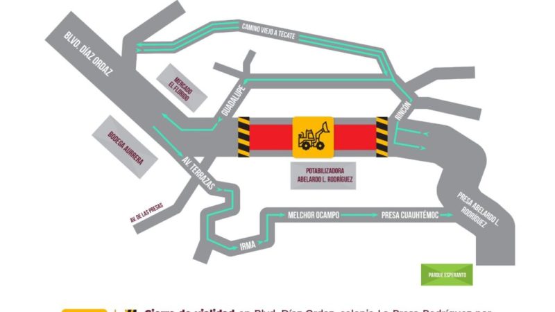 CESPT realizará cierre nocturno en bulevar díaz ordaz por trabajos de reparación