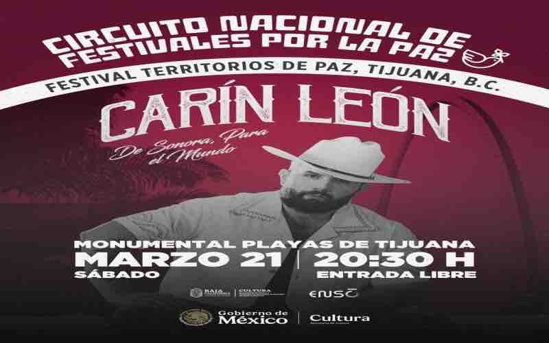 Recomienda SSPCM acciones preventivas para disfrutar del concierto Territorio de Paz con Carin León en Playas de Tijuana